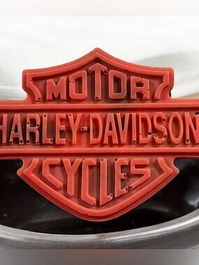 Sandalwood red soap 5x3in 5oz HANDMADE Shea butter Harley Davidson